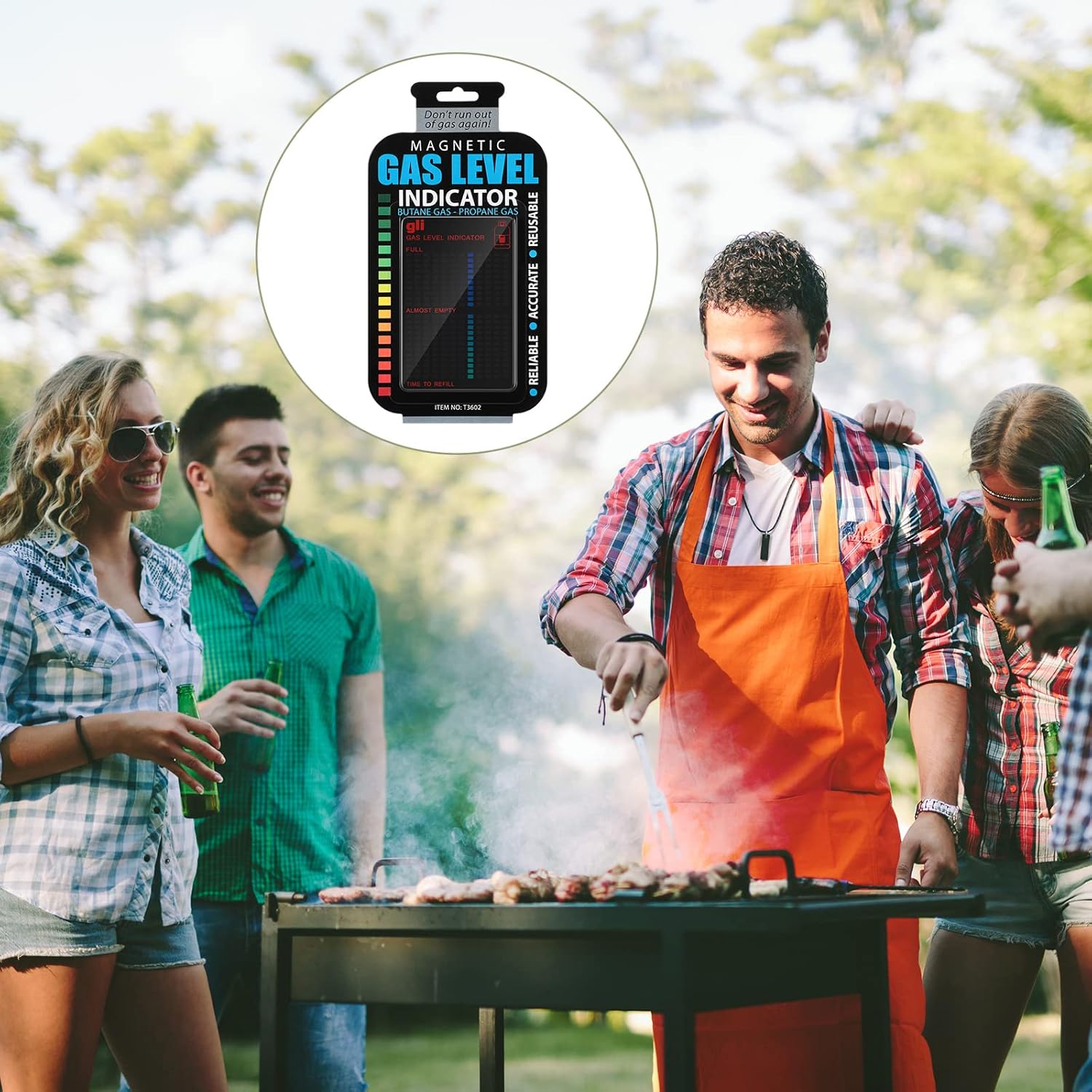 Family enjoying braai with gas